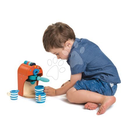 Fa játékkonyhák - Fa kávéfőző Espresso Tender Leaf Toys - 2