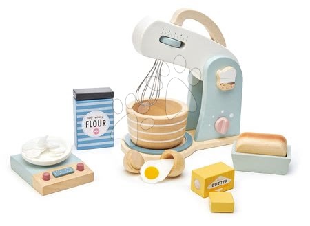 Fa játékkonyhák - Fa konyhai robotgép Home baking set Tender Leaf Toys