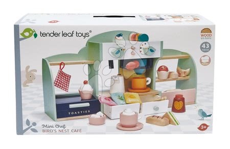 Drewniane kuchnie - Drewniana kawiarnia Ptasie Gniazdo Bird's Nest Café Tender Leaf Toys - 8