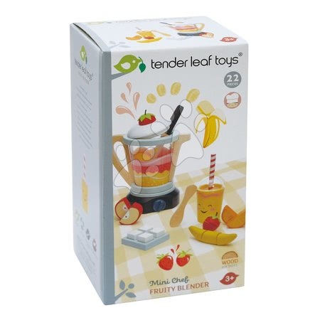 Dřevěné kuchyňky - Dřevěný mixér Fruity Blender Tender Leaf Toys - 3