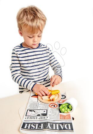 Bucătării de jucărie - Cină tradițională englezească pentru pescari Fish and Chips supper Tender Leaf Toys_1