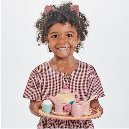 Drewniane kuchnie - Czajnik drewniany Birdie Tea set Tender Leaf Toys - 3