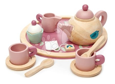 Drewniane kuchnie - Czajnik drewniany Birdie Tea set Tender Leaf Toys - 5