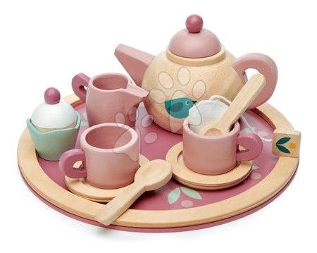 Drewniane kuchnie - Czajnik drewniany Birdie Tea set Tender Leaf Toys - 7