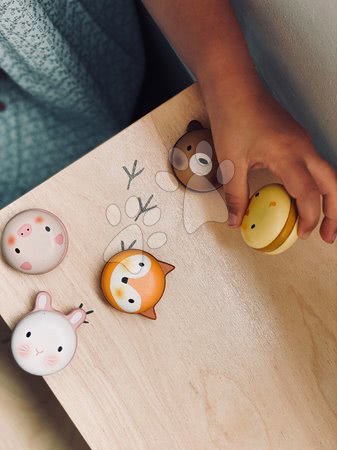 Bucătării de jucărie din lemn - Macarons dulci din lemn Animal Macarons Tender Leaf Toys - 3