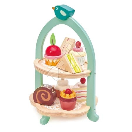 Drevené kuchynky - Drevená cukráreň Birdie Afternoon Tea stand Tender Leaf Toys