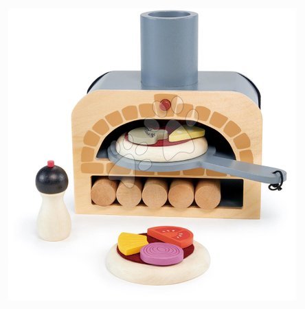 Dřevěné kuchyňky - Drevená pec na pizzu Make Me a Pizza! Tender Leaf Toys