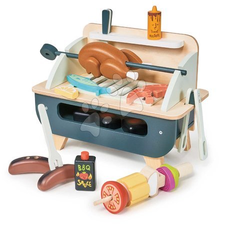 Ab 3 bis 6 Jahren - Holz-Grill Barbecue Spielset Tender Leaf Toys
