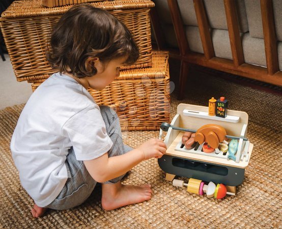Ab 3 bis 6 Jahren - Holz-Grill Barbecue Spielset Tender Leaf Toys - 24