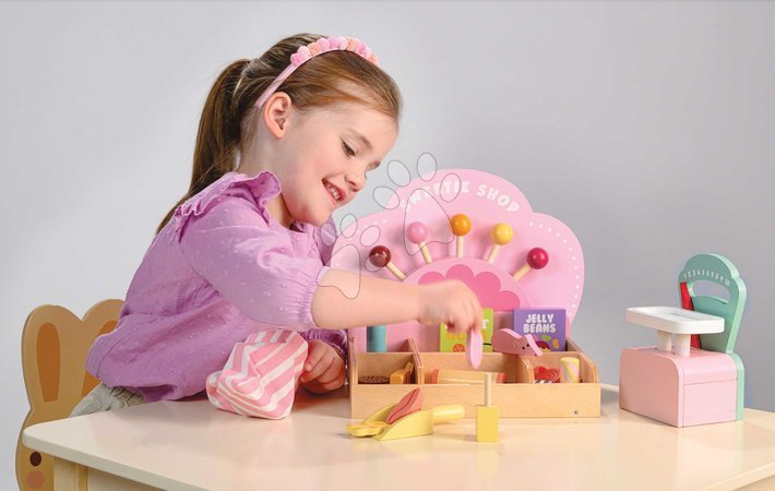 Holz-Kaufläden für Kinder - Holz-Süßigkeitenladen Sweetie Pic'N'Mix Shop Tender Leaf Toys - 8