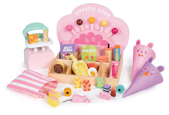 Ab 3 bis 6 Jahren - Holz-Süßigkeitenladen Sweetie Pic'N'Mix Shop Tender Leaf Toys