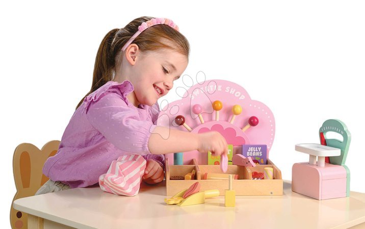 Holz-Kaufläden für Kinder - Holz-Süßigkeitenladen Sweetie Pic'N'Mix Shop Tender Leaf Toys - 9