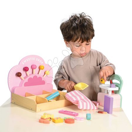Holz-Kaufläden für Kinder - Holz-Süßigkeitenladen Sweetie Pic'N'Mix Shop Tender Leaf Toys - 14