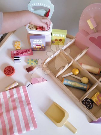 Holz-Kaufläden für Kinder - Holz-Süßigkeitenladen Sweetie Pic'N'Mix Shop Tender Leaf Toys - 6
