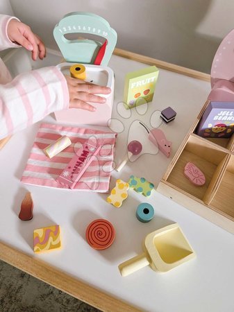 Holz-Kaufläden für Kinder - Holz-Süßigkeitenladen Sweetie Pic'N'Mix Shop Tender Leaf Toys - 7