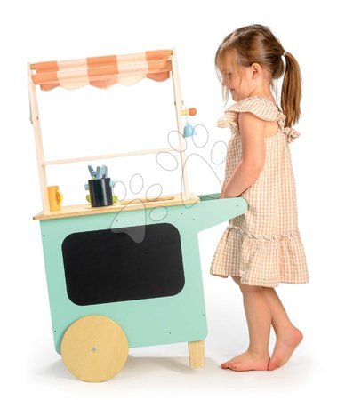 Holz-Kaufläden für Kinder - Holz-Strandbar mit Getränken Drinks Trolley Tender Leaf Toys - 10