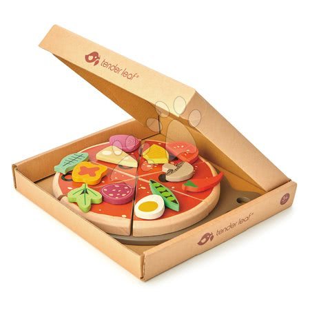 Dřevěné kuchyňky - Dřevěná Pizza Party Tender Leaf Toys - 1