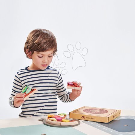 Dřevěné kuchyňky - Dřevěná Pizza Party Tender Leaf Toys - 4