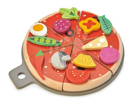 Dřevěné kuchyňky - Dřevěná Pizza Party Tender Leaf Toys - 5