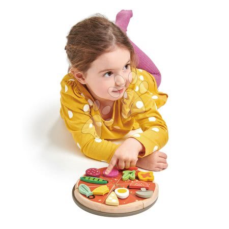 Dřevěné kuchyňky - Dřevěná Pizza Party Tender Leaf Toys - 8