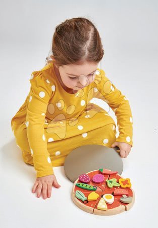 Dřevěné kuchyňky - Dřevěná Pizza Party Tender Leaf Toys - 10
