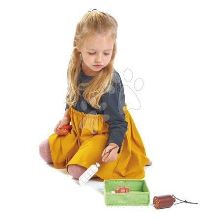 Drewniane kuchnie - Drewniane szynki i wędliny Charcuterie Crate Tender Leaf Toys - 2