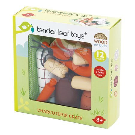 Drewniane kuchnie - Drewniane szynki i wędliny Charcuterie Crate Tender Leaf Toys - 3