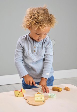 Drewniane kuchnie - Drewniana deska z serem Cheese Chopping Board Tender Leaf Toys - 3