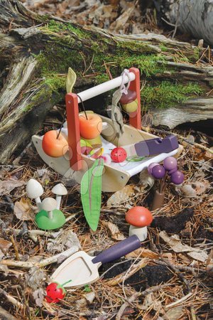 Holzspielzeug - Holzkorb zum Sammeln von Waldfrüchten Wild Wood Foraging Trug Tender Leaf Toys - 11
