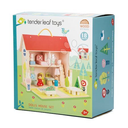 Fa babaházak  - Fa babaház Dolls house Tender Leaf Toys - 5