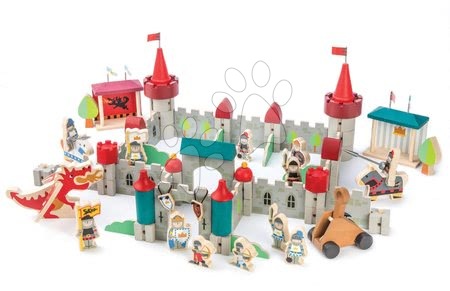 Jucării din lemn  - Castel regesc din lemn Royal Castel Tender Leaf Toys