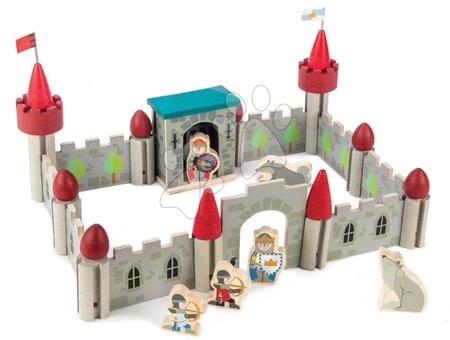 Fa építőjátékok Tender Leaf - Fa Vérfarkas kastély Wolf Castle Tender Leaf Toys