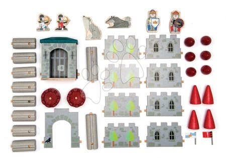 Dřevěné stavebnice Tender Leaf  - Dřevěný Vlkodlak hrad Wolf Castle Tender Leaf Toys - 1