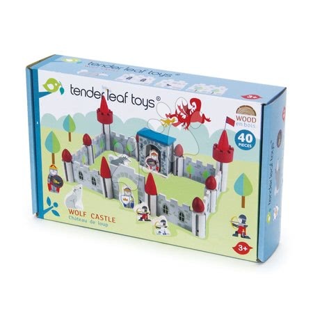 Dřevěné stavebnice Tender Leaf  - Dřevěný Vlkodlak hrad Wolf Castle Tender Leaf Toys - 2