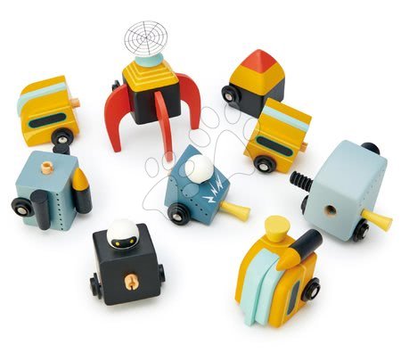 Fa gyerekjátékok - Fa kozmikus járművek Space Race Tender Leaf Toys_1