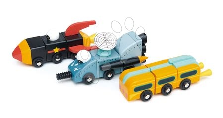 Drvene slagalice Tender Leaf  - Drvena svemirska vozila Space Race Tender Leaf Toys - 5