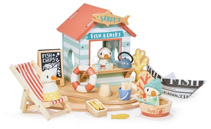 Ab 3 bis 6 Jahren - Holzstrand-Imbiss Sandy’s Beach Hut Tender Leaf Toys