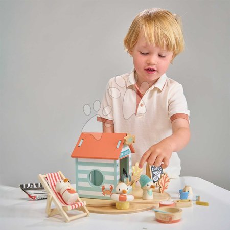 Holzpuppenhäuser - Holzstrand-Imbiss Sandy’s Beach Hut Tender Leaf Toys - 5