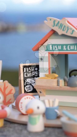 Holzpuppenhäuser - Holzstrand-Imbiss Sandy’s Beach Hut Tender Leaf Toys - 6