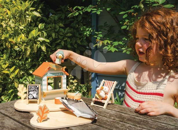 Holzpuppenhäuser - Holzstrand-Imbiss Sandy’s Beach Hut Tender Leaf Toys - 27