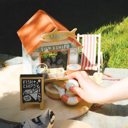 Holzpuppenhäuser - Holzstrand-Imbiss Sandy’s Beach Hut Tender Leaf Toys - 32