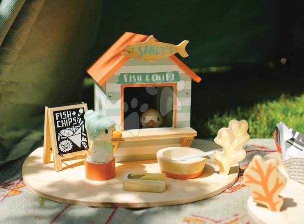 Holzpuppenhäuser - Holzstrand-Imbiss Sandy’s Beach Hut Tender Leaf Toys - 35