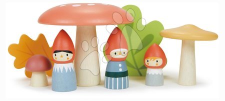 Lesene hišice za figurice - Lesena družina palčkov Woodland Gnome Family Tender Leaf Toys_1