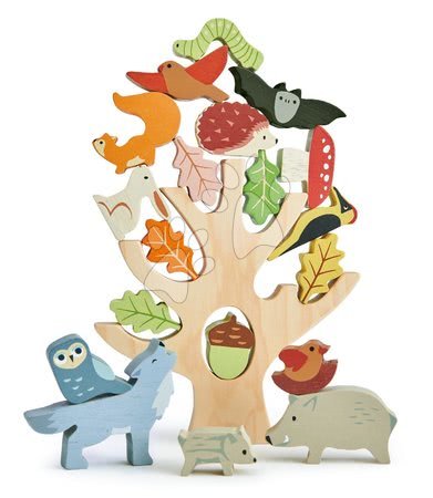 Drewniany drzewko z równowagą Stacking Forest Tender Leaf Toys