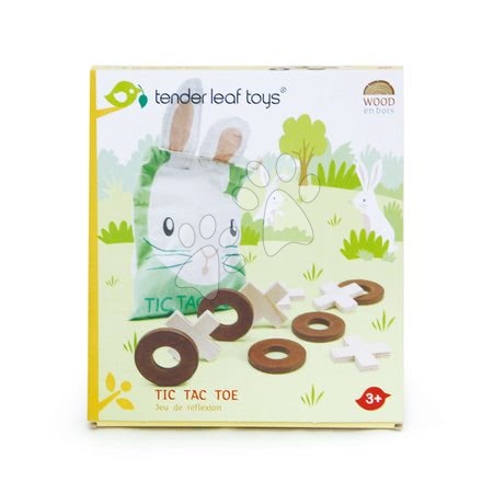 Dřevěné naučné hry - Dřevěná logická hra Tic Tac Toe Tender Leaf Toys - 4