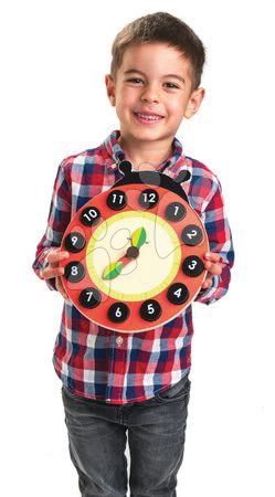Dřevěné naučné hry - Dřevěné magnetické hodiny s beruškou Ladybug Teaching Clock Tender Leaf Toys_1
