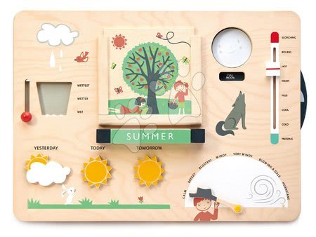 Jocuri educative din lemn - Stație meteo din lemn Weather Watch Tender Leaf Toys