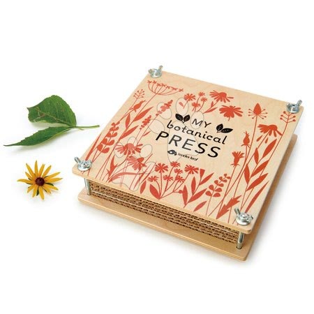 Jocuri educative din lemn - Ierbar din lemn My Botanical Press Tender Leaf Toys - 3