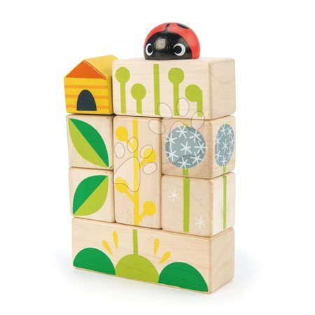 Cuburi din lemn - Cuburi din lemn cu atmosferă de grădină Garden Blocks Tender Leaf Toys - 2