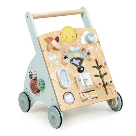 Dřevěné hračky - Dřevěné chodítko 4 roční období Sunshine Baby Activity Walker Tender Leaf Toys